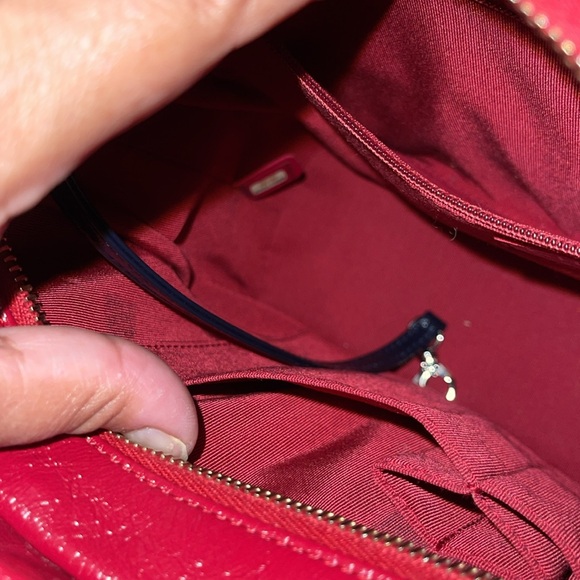 Preloved Chanel Gabrielle felt/leather great condition comes with card n sticker - Picture 7 of 15